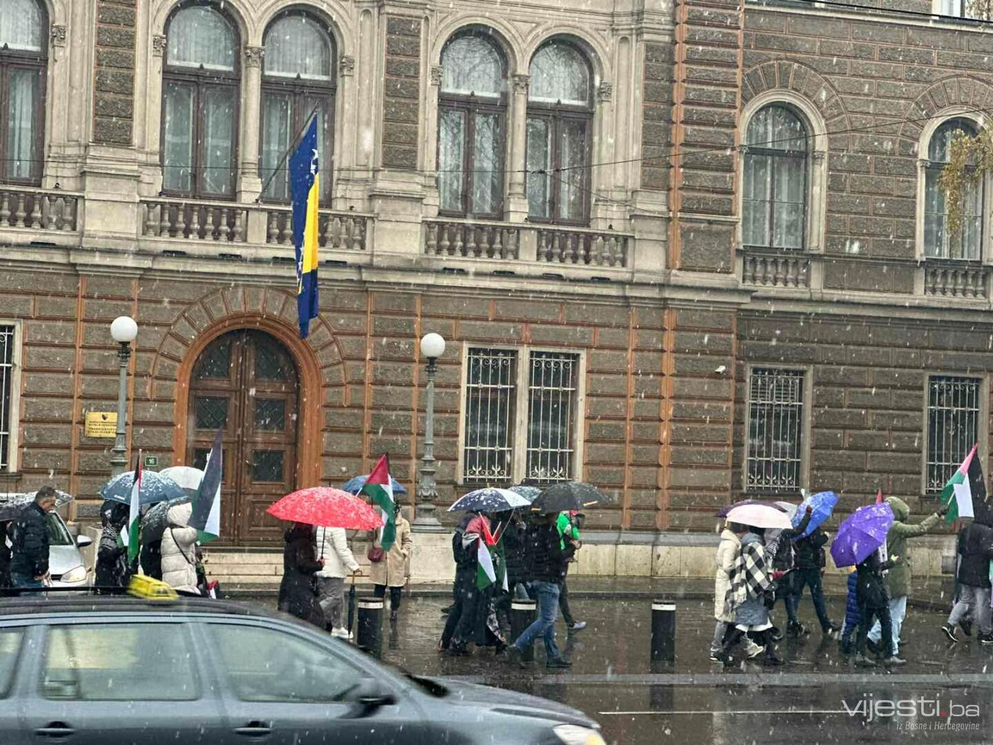 Foto Video U Sarajevu održani skup i šetnja podrške narodu Palestine