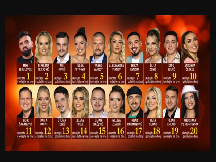 20 finalista u borbi za pobjedu, finale od 21.00 sat