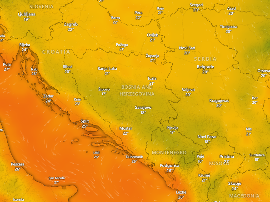 BHmeteo: Pred nama dugotrajan period suše i visokih temperatura