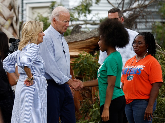 Biden posjetio Floridu nakon uragana, bez susreta s DeSantisom