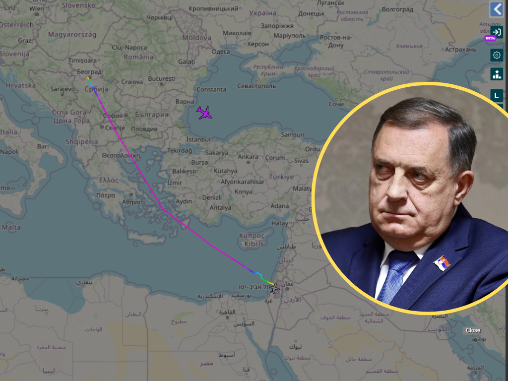 Bjegunac Dodik avionom Vlade RS otputovao u Izrael