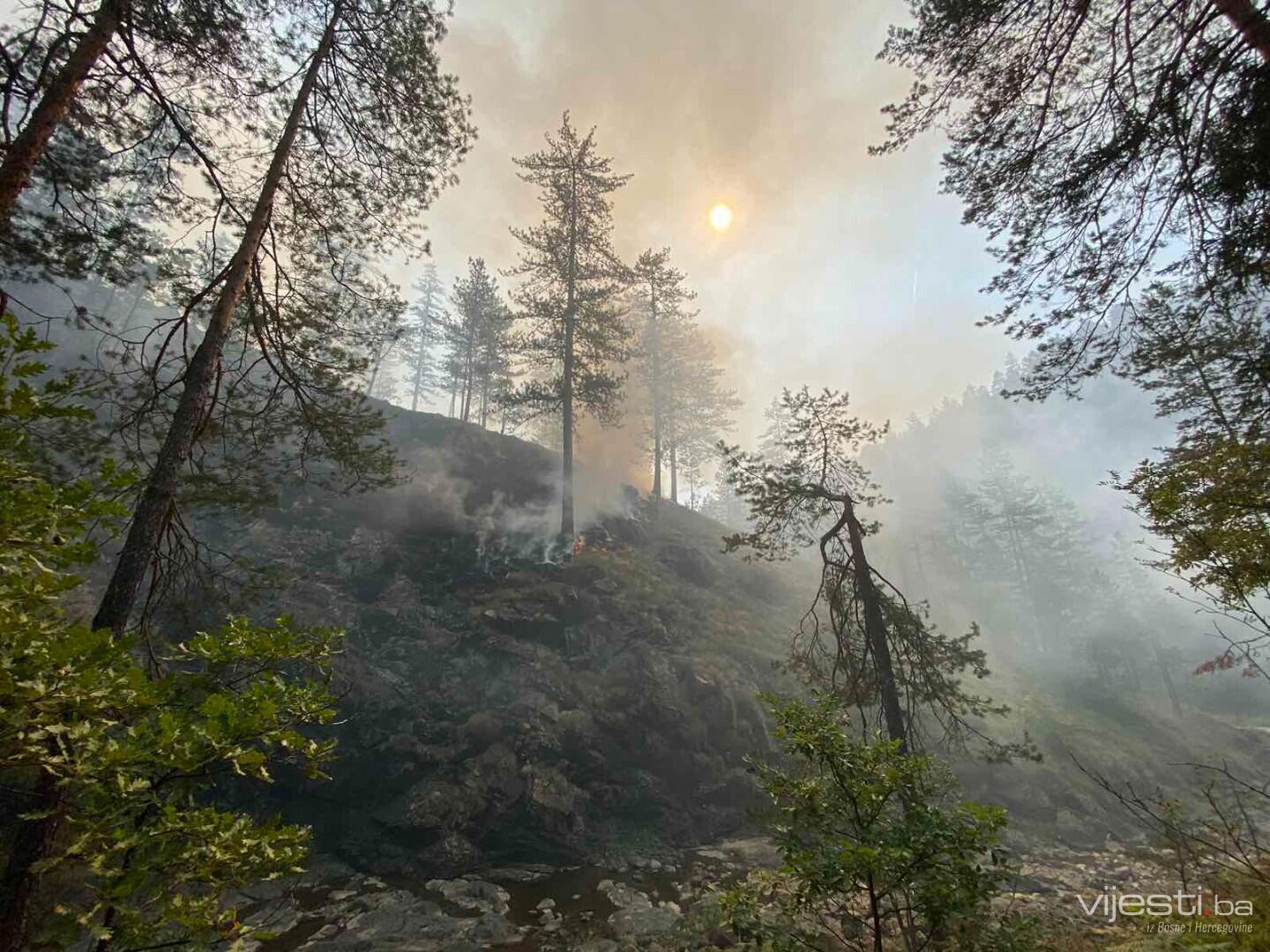 Borba sa vatrenom stihijom na planini Konjuh, šteta je ogromna