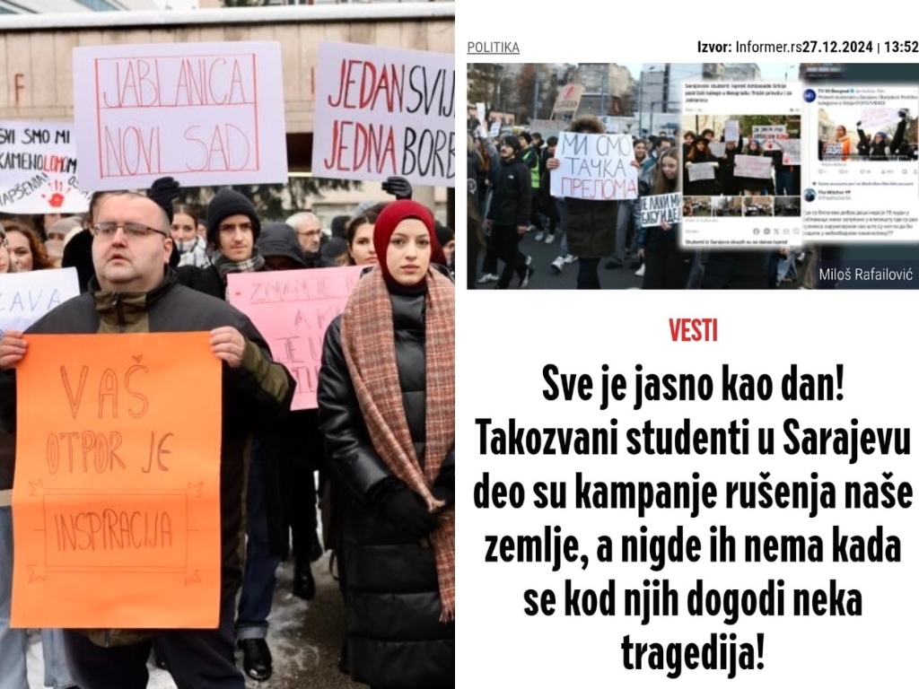 Bravo ‘majstori’: Sarajevski studenti u službi odbrane Vučića