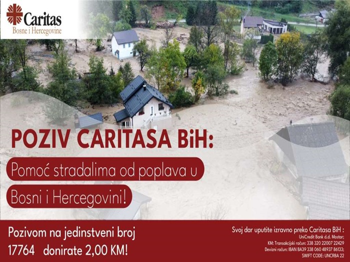 Caritas BiH: Poziv na solidarnost