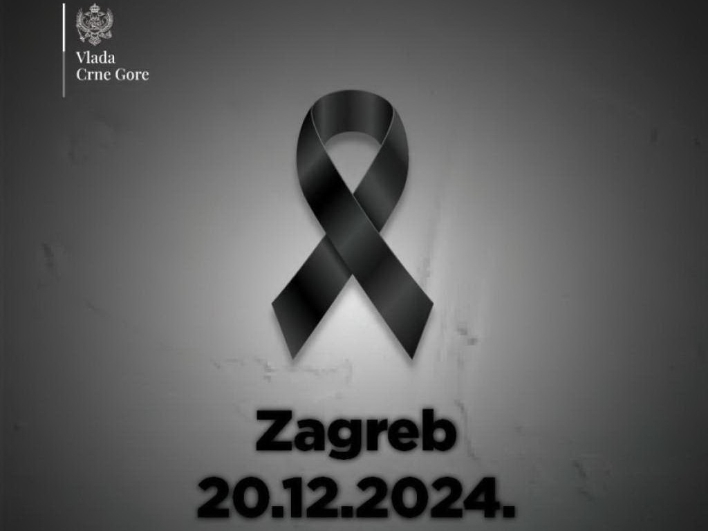 Dan žalosti u Crnoj Gori zbog tragedije u Zagrebu