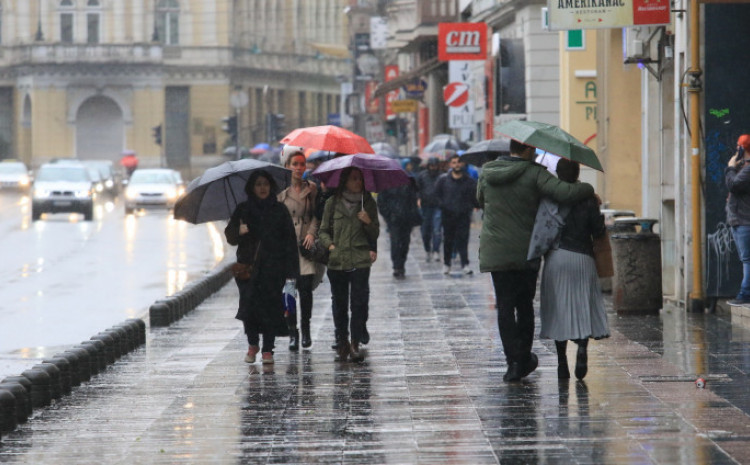 Danas oblačno sa slabom kišom u većini područja BiH