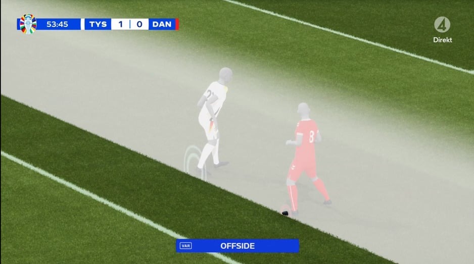 Danskoj zbog ovakvog ofsajda poništen gol protiv Njemačke