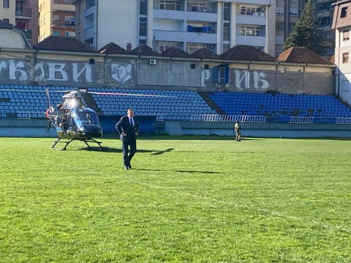 Dodik helikopterom stigao u Zvornik