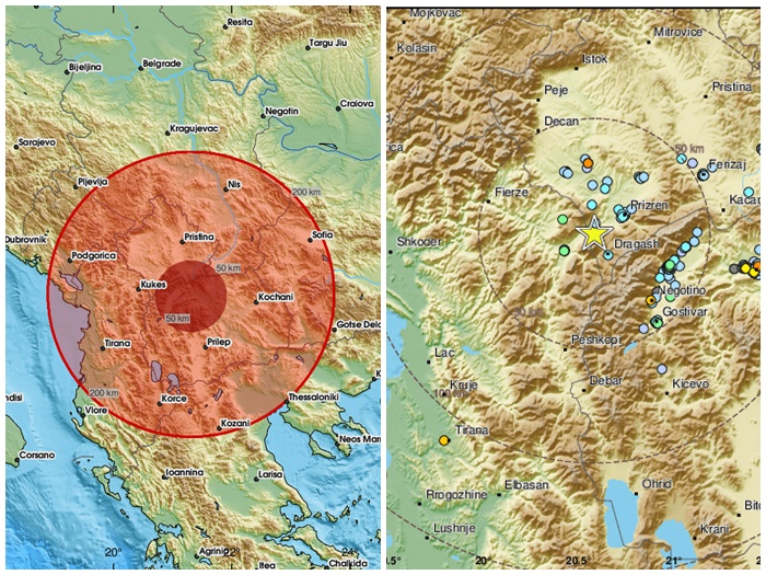 Dva zemljotresa zatresla područje Kosova, osjetili se i u Sjevernoj Makedoniji