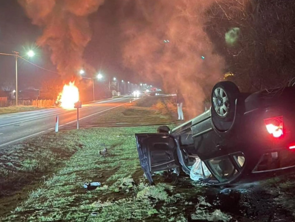 Dvije osobe izgorjele u automobilu kod Subotice, pojavio se stravičan snimak