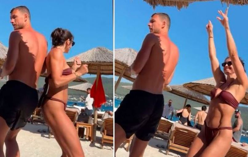 Edin i Amra Džeko snimljeni kako plešu na plaži i uživaju na odmoru