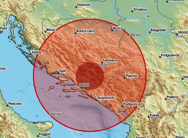 EMSC javlja: Kod Mostara zabilježen potres