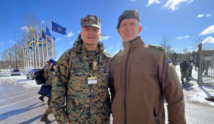 Generalmajor Ivica Jerkić na vježbi 'Viking 22' u Kraljevini Švedskoj