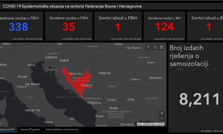 Gis aplikacija Federalne uprave civilne zaštite dostupna od večeras