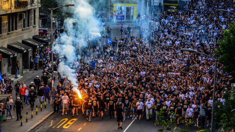 Grobari pretukli navijače Sheriffa pred večerašnji duel