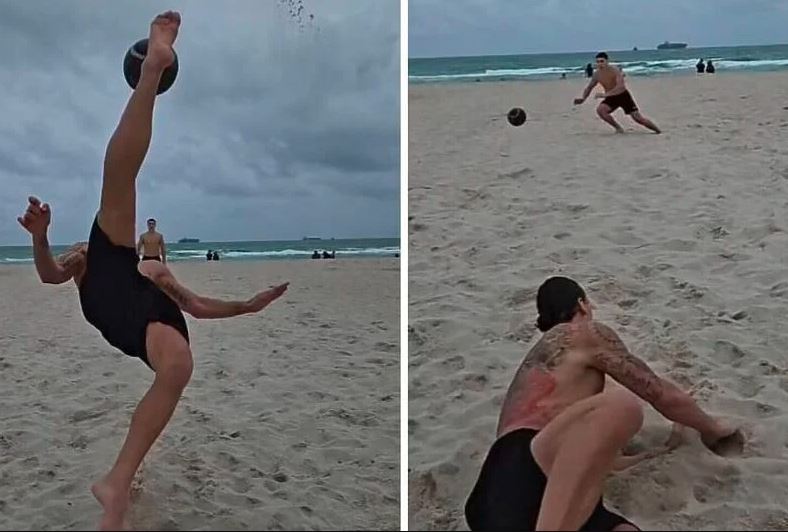 Ibrahimović na plaži izveo savršene škarice i dobio pozitivne komentare