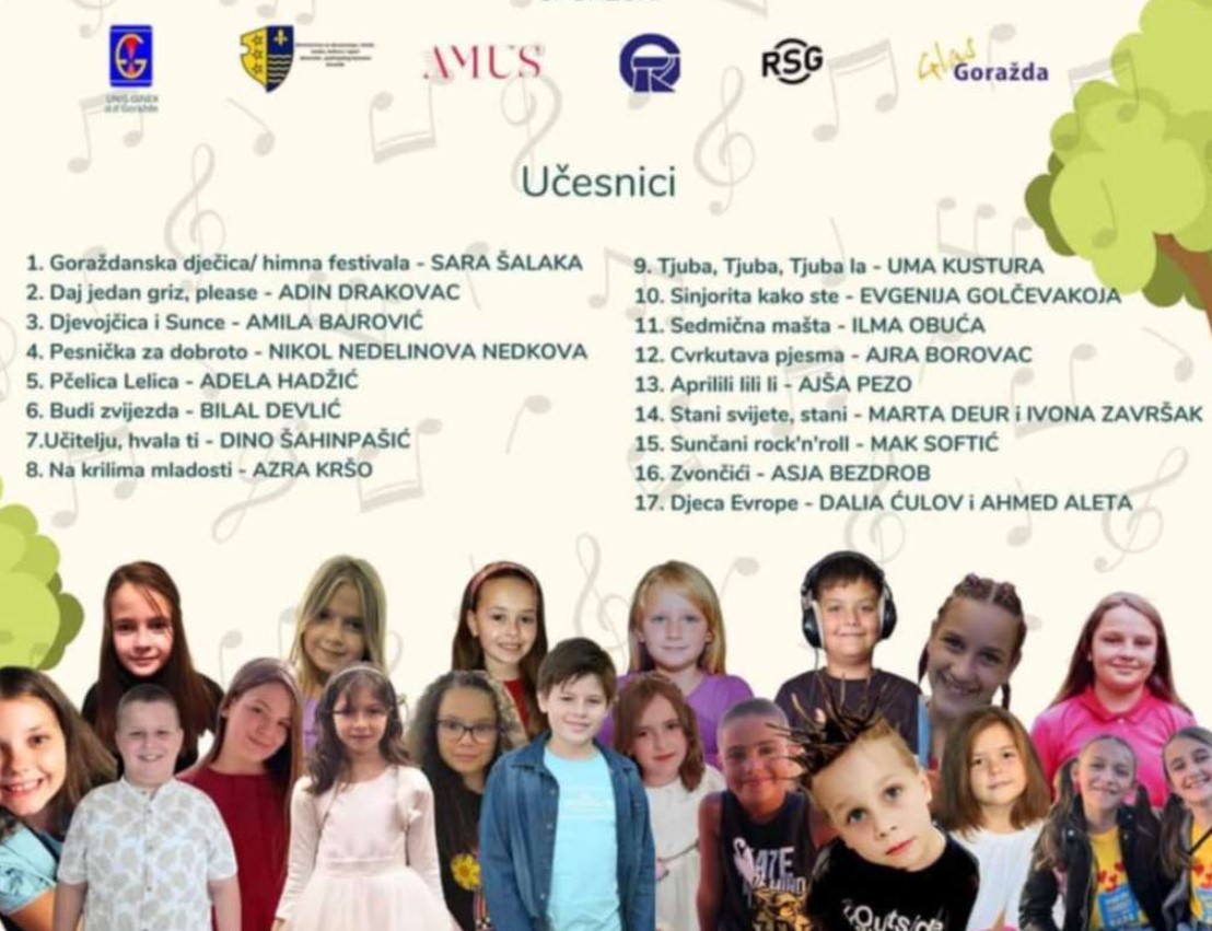 Internacionalni dječiji festival 'Šta se pjesmom sanja' u Goraždu 9. novembra