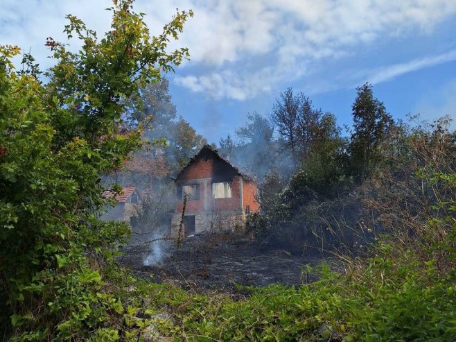 Izgorjela kuća u selu Trubar kod Drvara