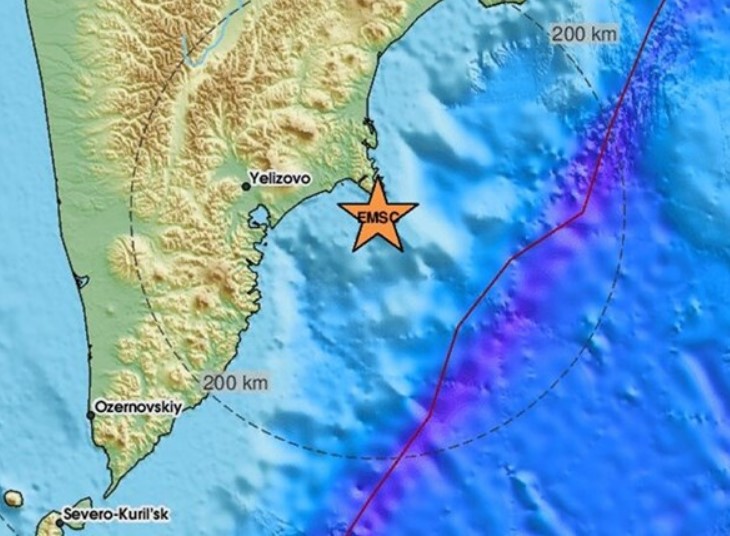 Jak zemljotres pogodio dio ruskog poluotoka Kamčatke