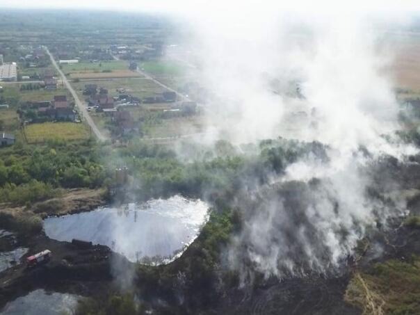 Kancerogene materije u vazduhu zbog požara u gudronskoj jami u Modriči