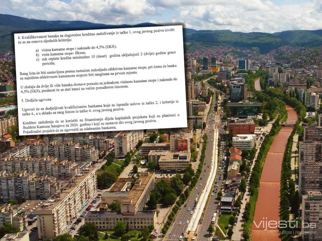 Kanton Sarajevo se zadužuje za dodatnih 50 miliona KM!