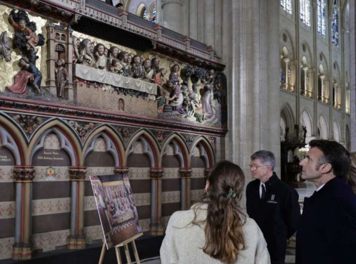 Macron obišao obnovljenu katedralu Notre Dame