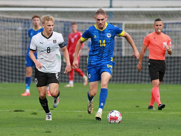 Mlada reprezentacija BiH na Grbavici poražena od Austrije