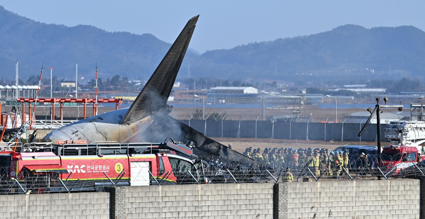 Motori aviona koji je srušen u Južnoj Koreji pokazali tragove sudara s pticom