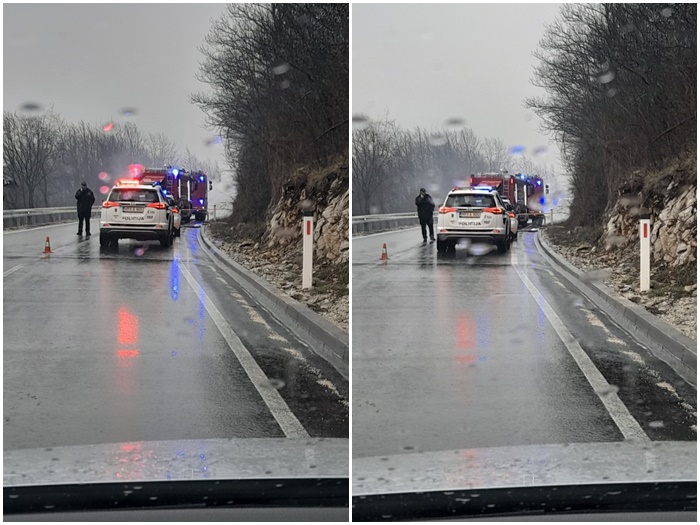 Na putu kod Igmana planuo autobus, saobraćaj blokiran u oba smjera