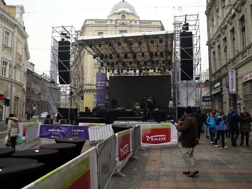 Nakon novogodišnjeg dočeka bina i kompletna oprema demontirani u rekordnom roku