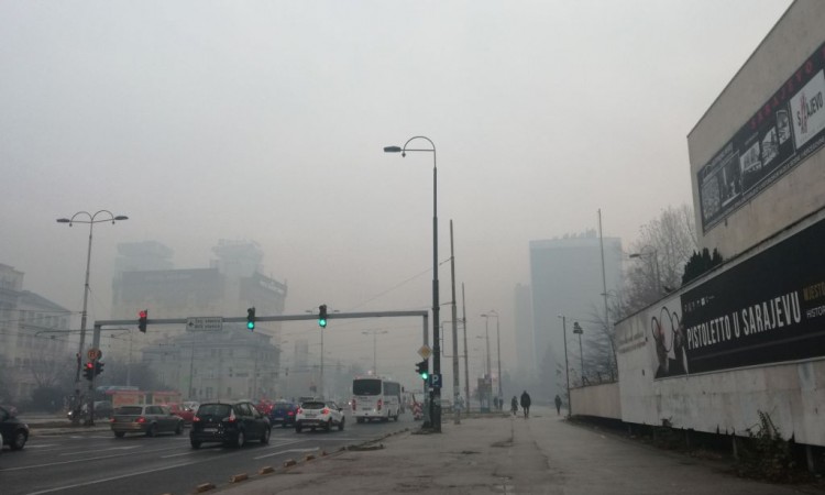 Nastavak pogoršanja kvaliteta zraka u Sarajevu 