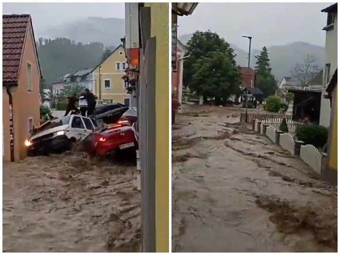 Nevrijeme pogodilo Austriju: Bujica nosila automobile 'kao da su šibice'