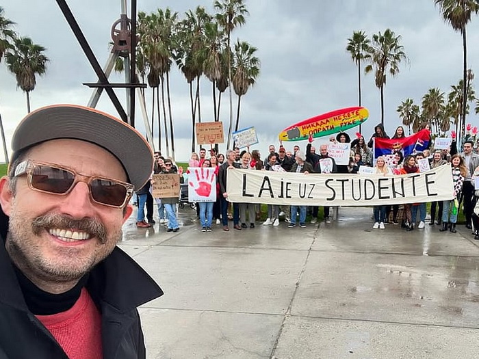 Nikola Đuričko poslao snažnu poruku: Los Angeles je uz studente!