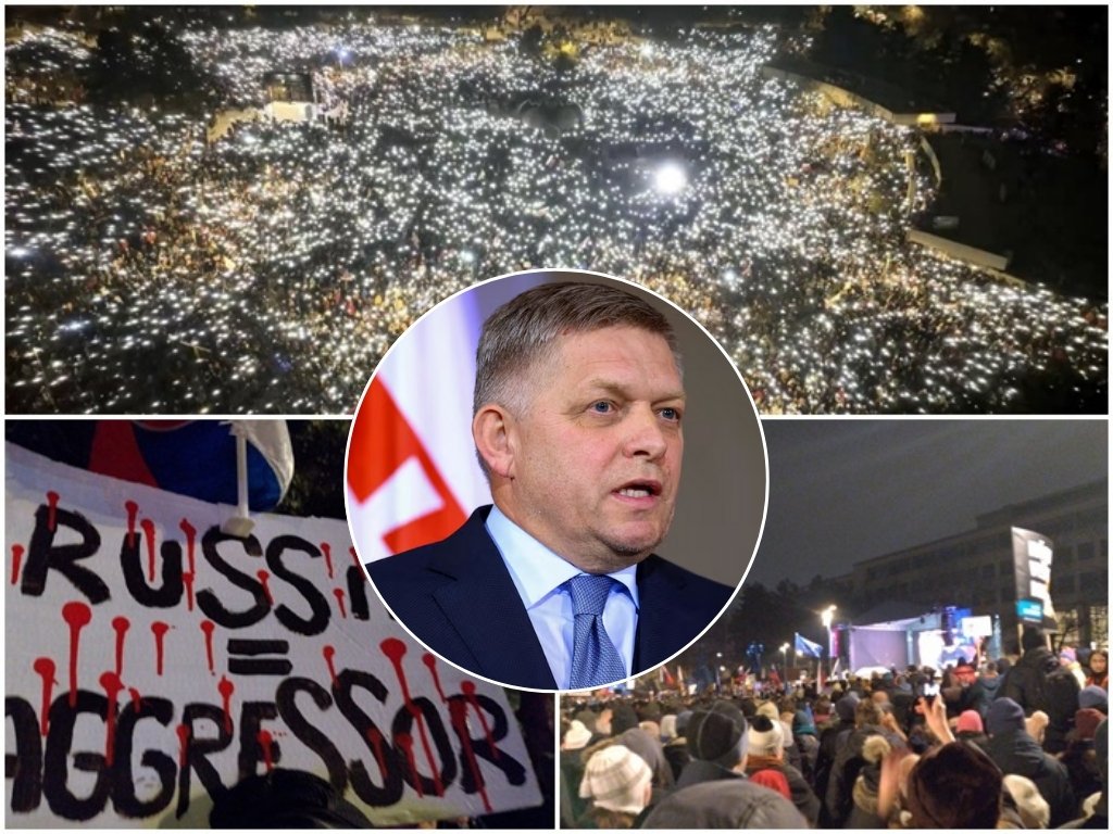 Novi protesti protiv Ficine proruske politike: Slovačka je Evropa!