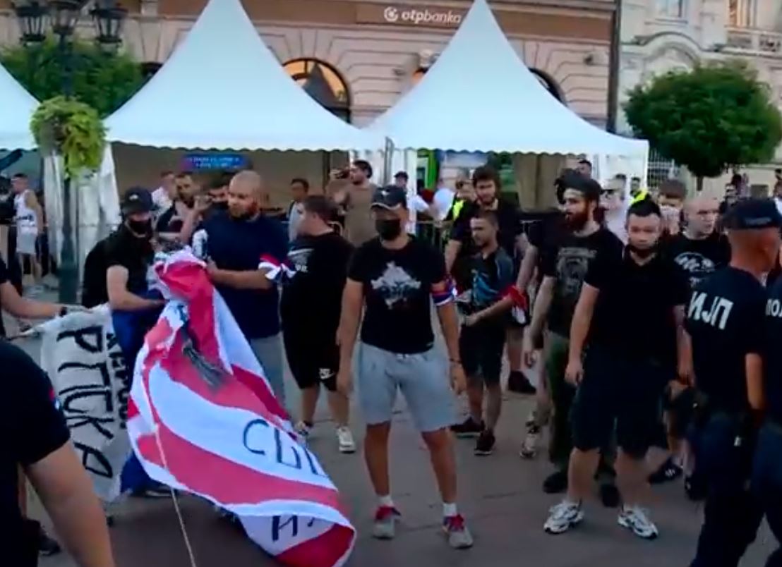 Obračun u Novom Sadu zbog Srebrenice: Antifašisti se suprostavili neofašistima
