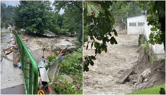 Ogromne poplave u Sloveniji: Bujice nose auta, ljudi na krovovima