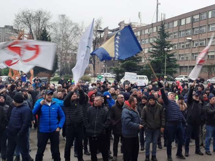 Okončan dvosatni protest radnika ArcelorMittala Zenica