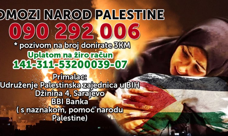 Palestinska zajednica u BiH najavila skup podrške palestinskom narodu