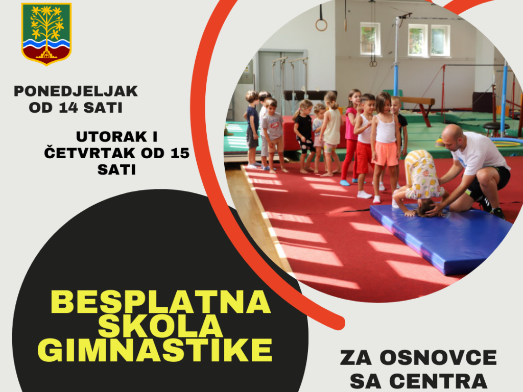 Počela besplatna škola gimnastike za osnovce sa Centra