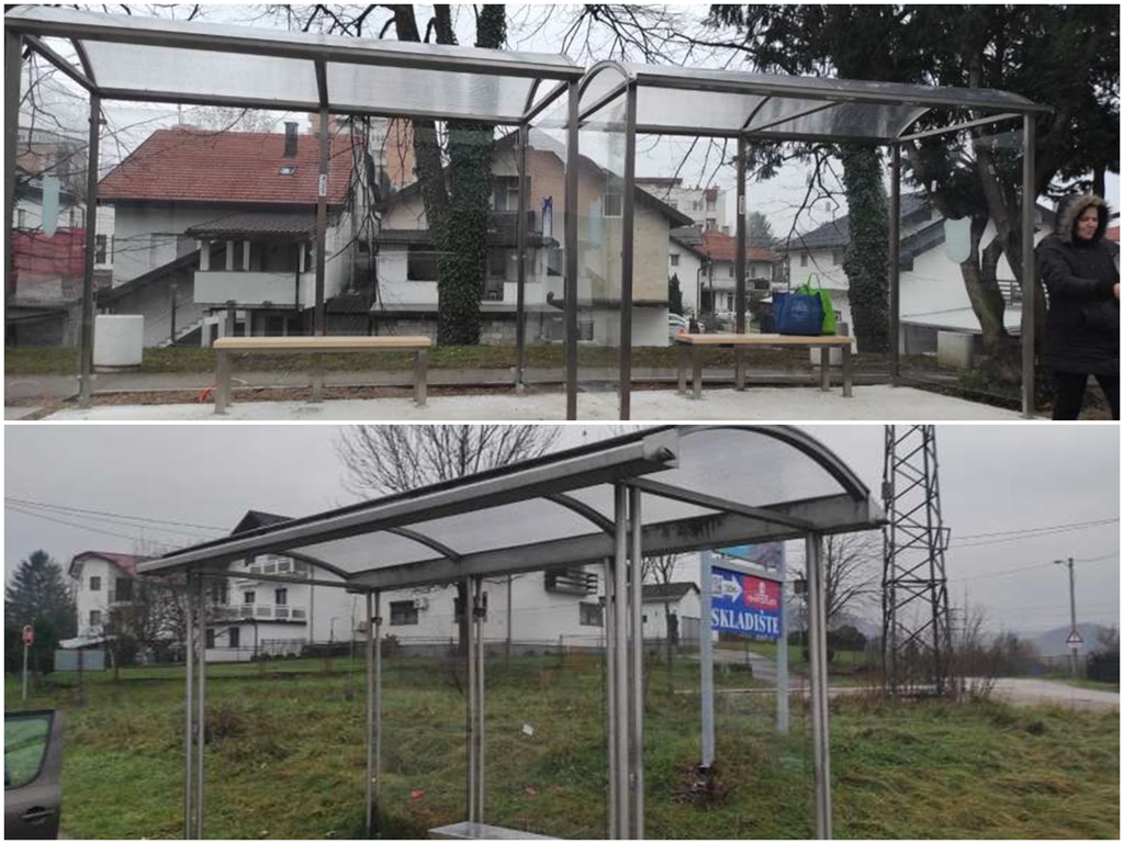 Postavljene nove nadstrešnice za autobusna stajališta u Bihaću