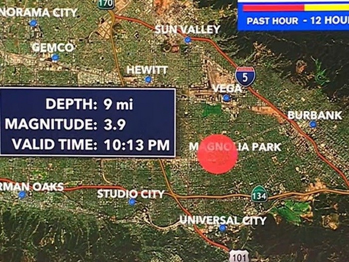 Potres magnitude 3.9 zatresao Los Angeles