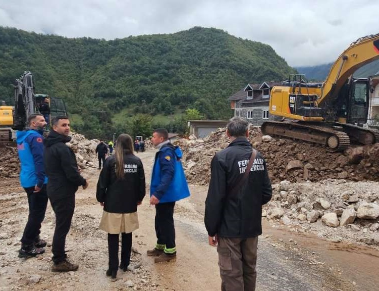 Predstavnici FUZIP-a u obilasku poplavljenih područja u Donjoj Jablanici i Buturović Polju