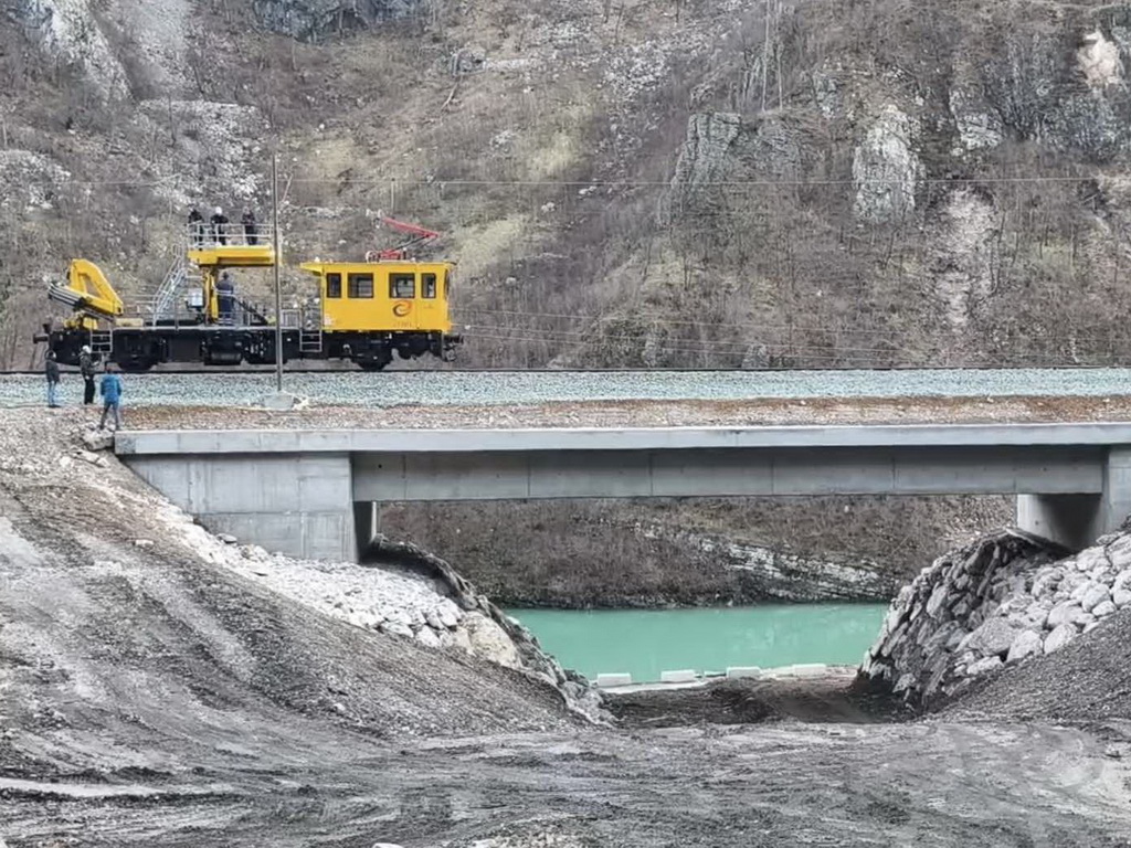 Privode se kraju radovi na pruzi u Donjoj Jablanici