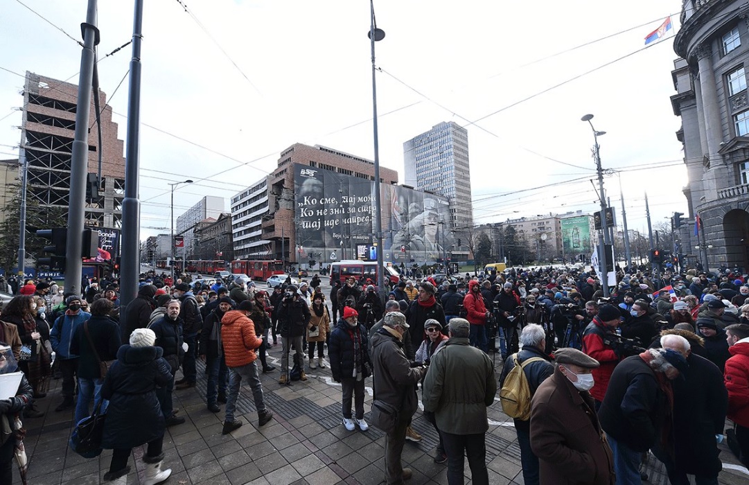 Protest protiv Rio Tinta ispred Vlade Srbije