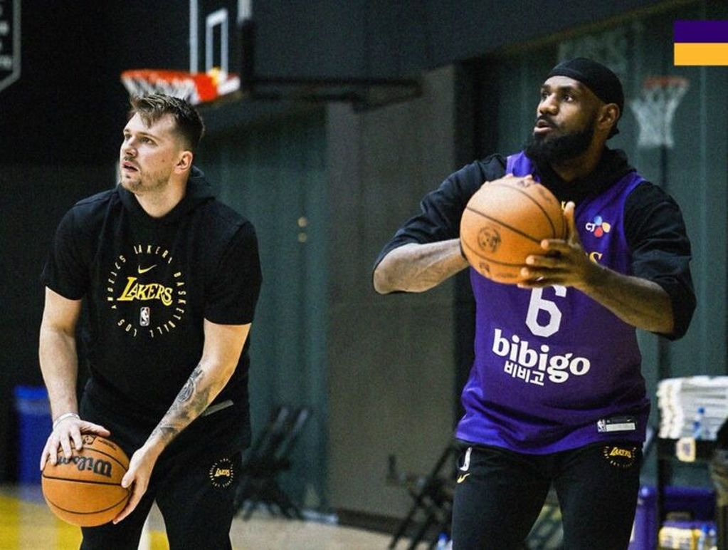 Prvi trening Jamesa i Dončića u Lakersima 