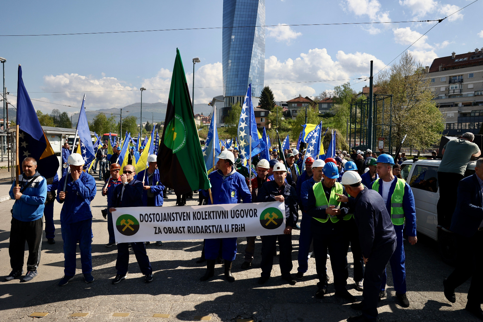 Rudari iz FBiH na protestima u Sarajevu traže prava