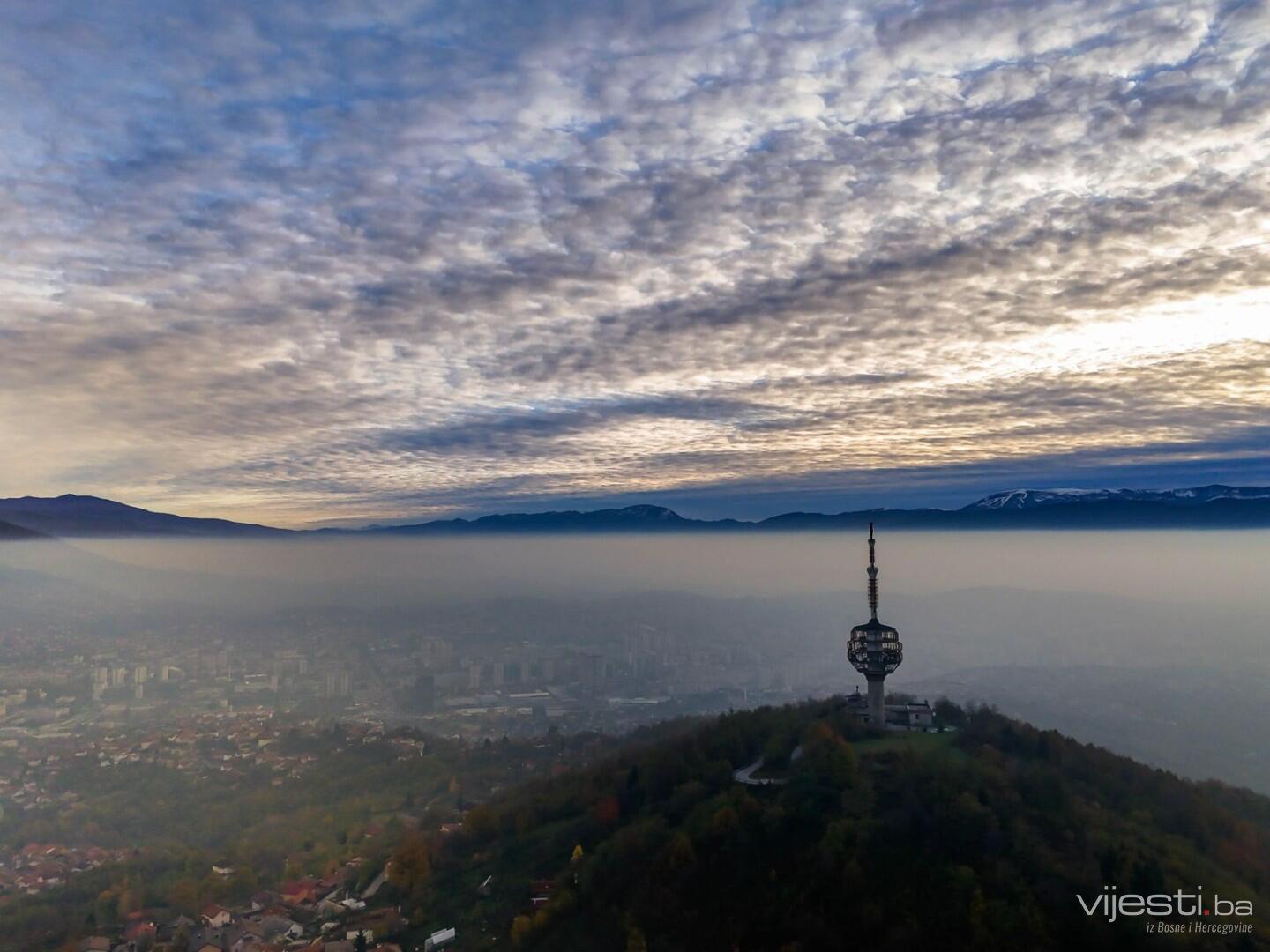 Sarajevo sinoć bilo najzagađeniji grad na svijetu, jutros na četvrtom mjestu