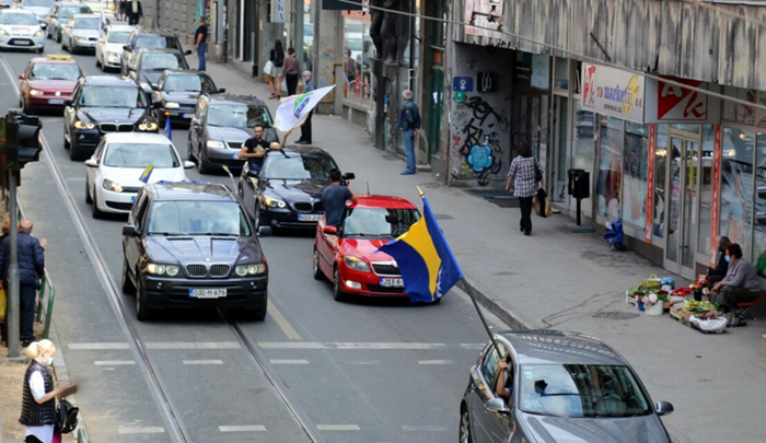 Sarajevo: Kolona podrške Bošnjacima u Crnoj Gori