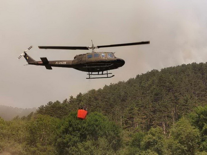 Stanje na požarištu na Bjelašnici pogoršano, zatražen angažman helikoptera OSBiH