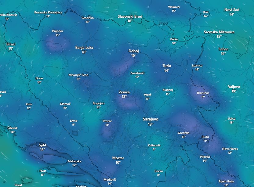 Stiže još toplije vrijeme, temperature će ići i do 23 stepena